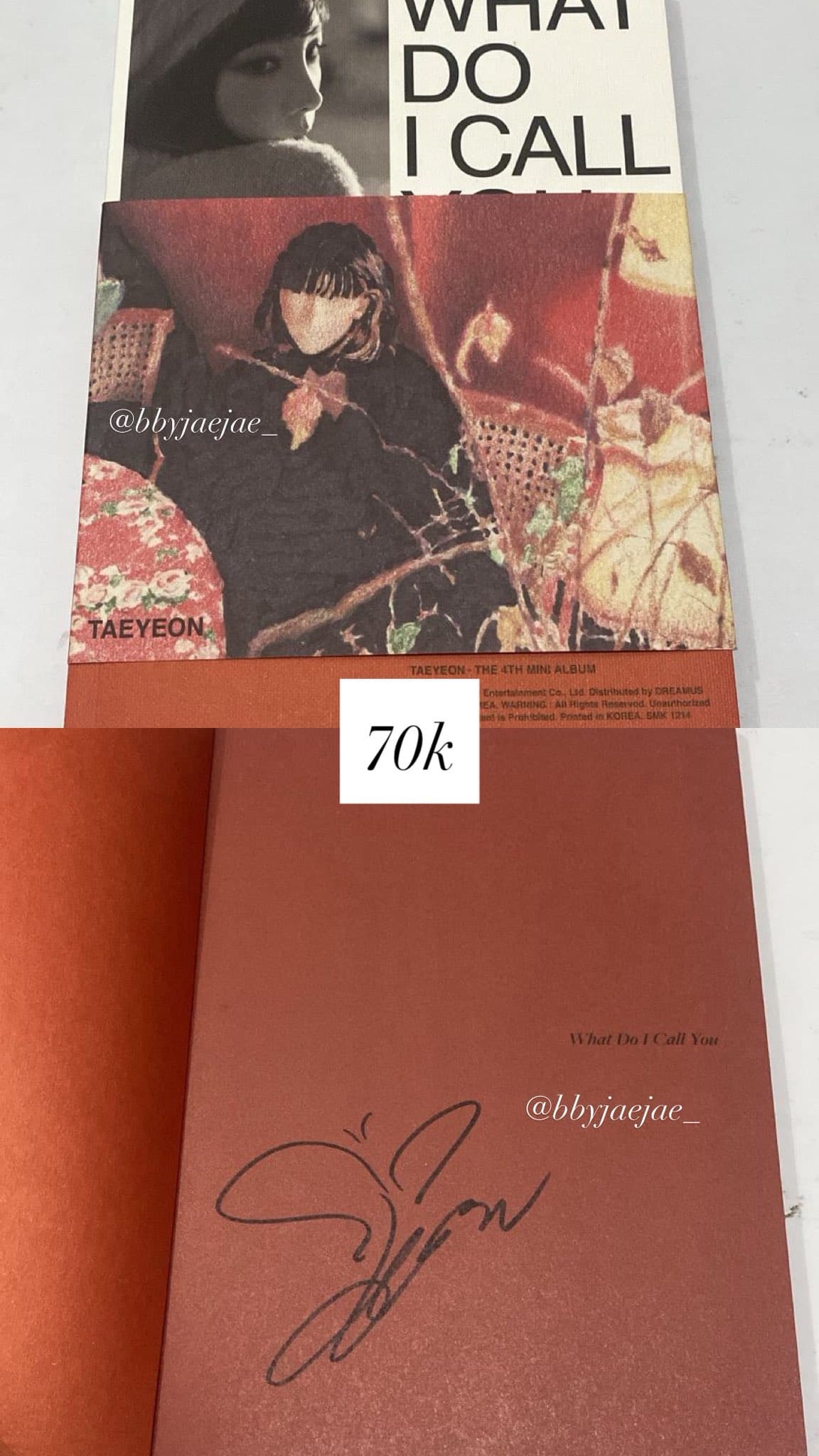 Want: Taeyeon - What do I call you Signed EP